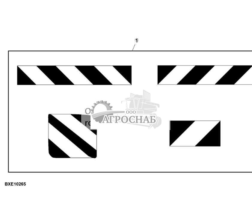 Навесное оборудование, предупреждающие таблички 